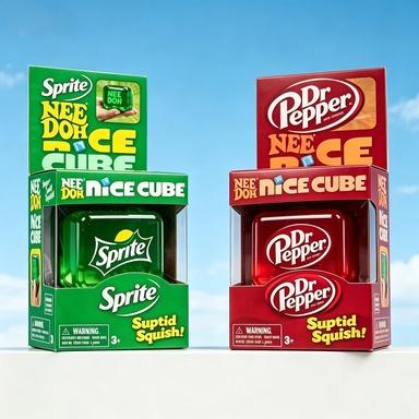 Schylling Needoh Dr Pepper Squishy Toy Stress Relief Soft Squeeze Fidget Cube For Kids Adults Anxiety Sensory Festival Gifts