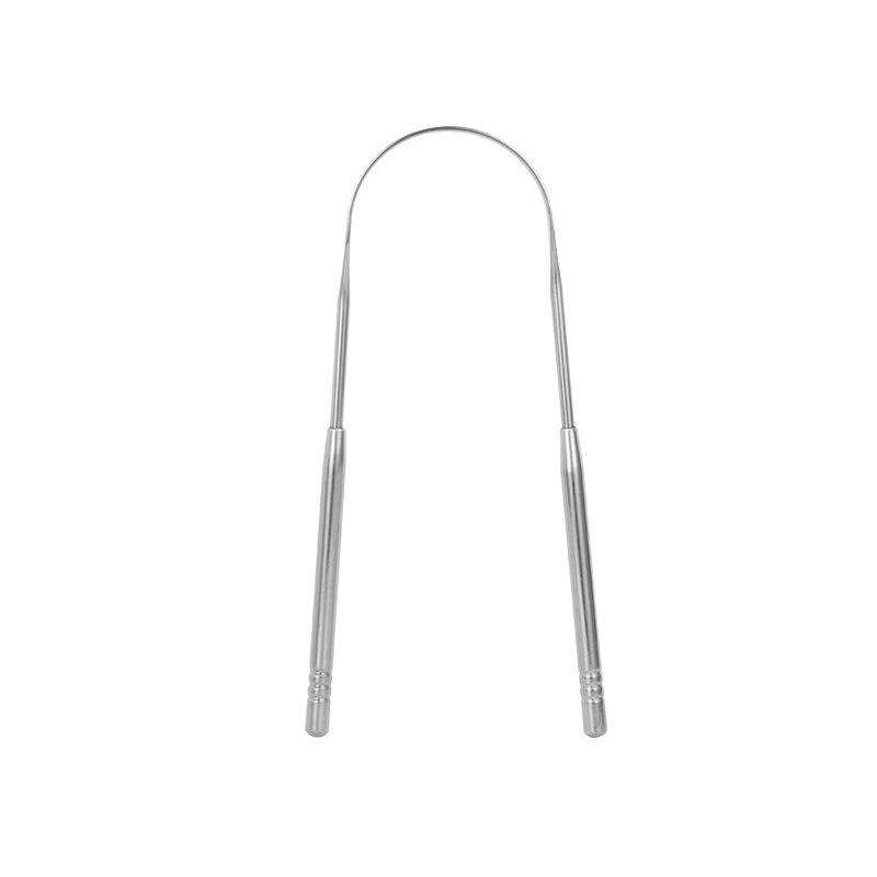 Stainless Steel Tongue Scraper Set for Adults - Oral Cleaning Tool