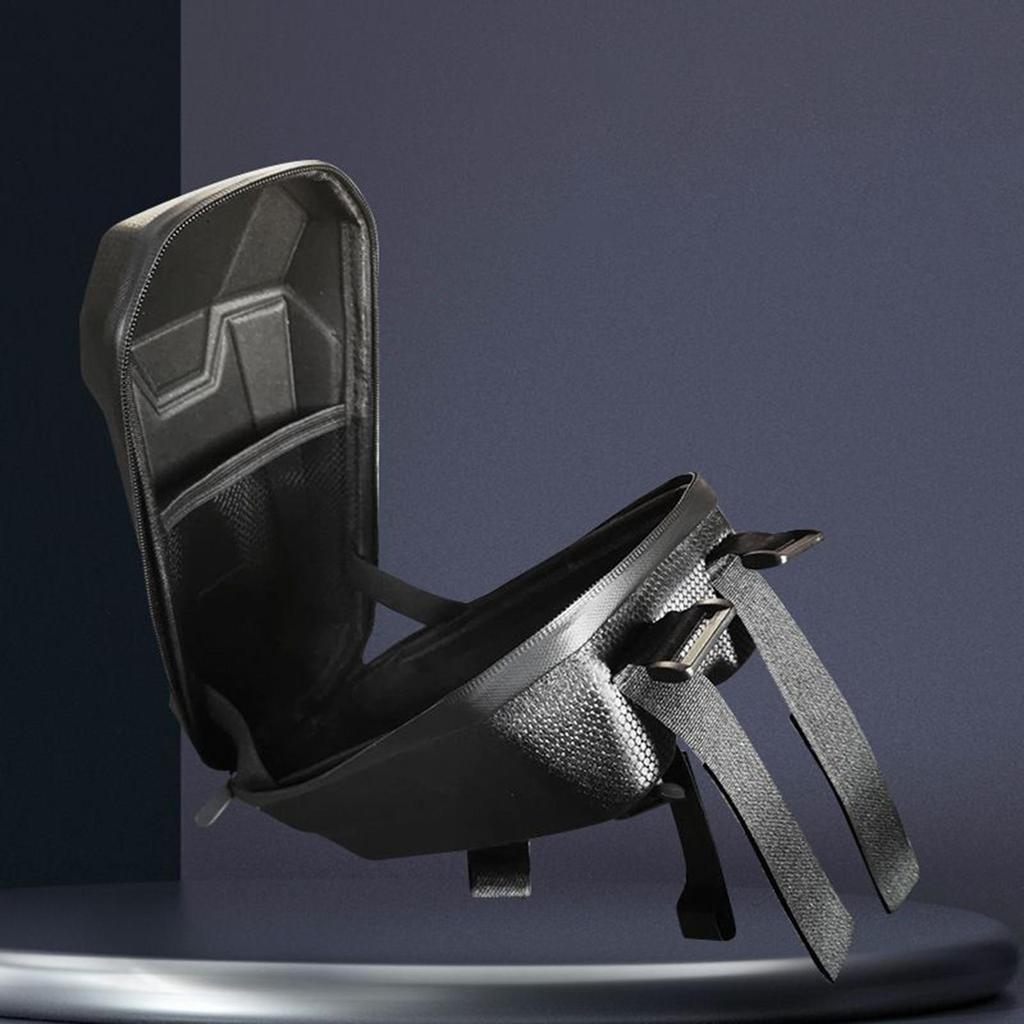 Electric Scooter Storage Bag EVA Hard Shell Spacious Portable Hanging Pouch For Commute Daily Cycling Transportation