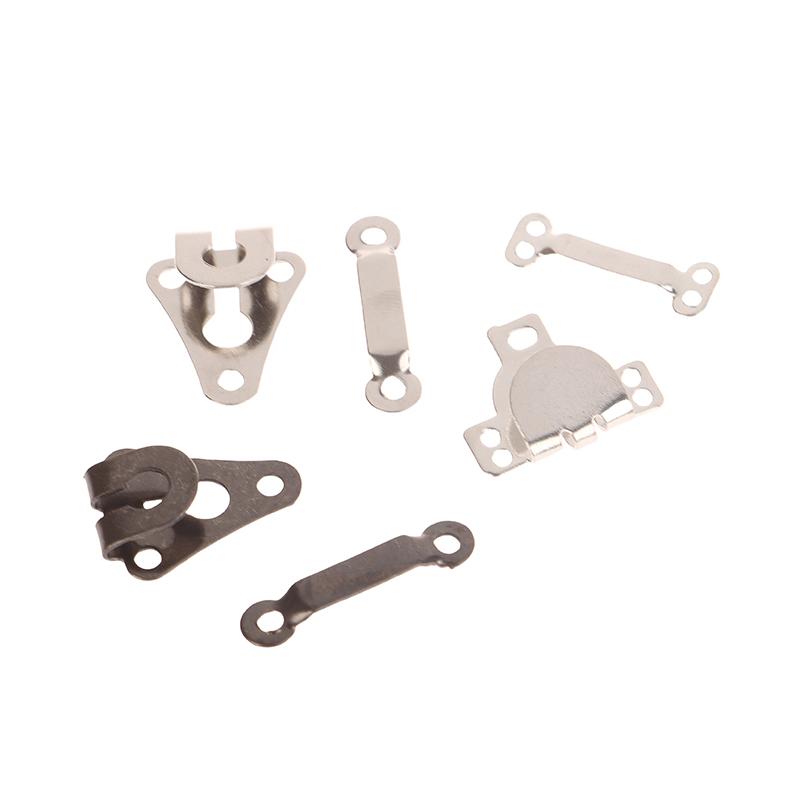 10Set Metal Trousers Suit Pants Hook Button Skirt Invisible Hooks And Eyes Closure Fastening Buckle Diy Pants Adjustment Buckles