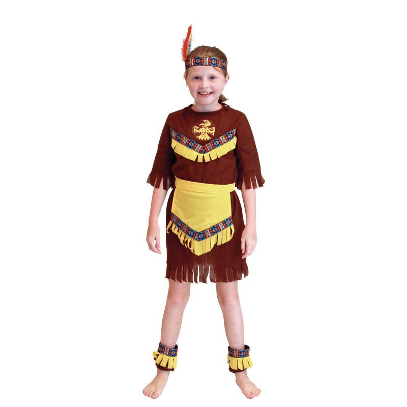 

Indian Charming Kids Attire In Cheerful Colors Made From Durable Polyester Ideal For Dance And Cosplay Girls Indian,XL