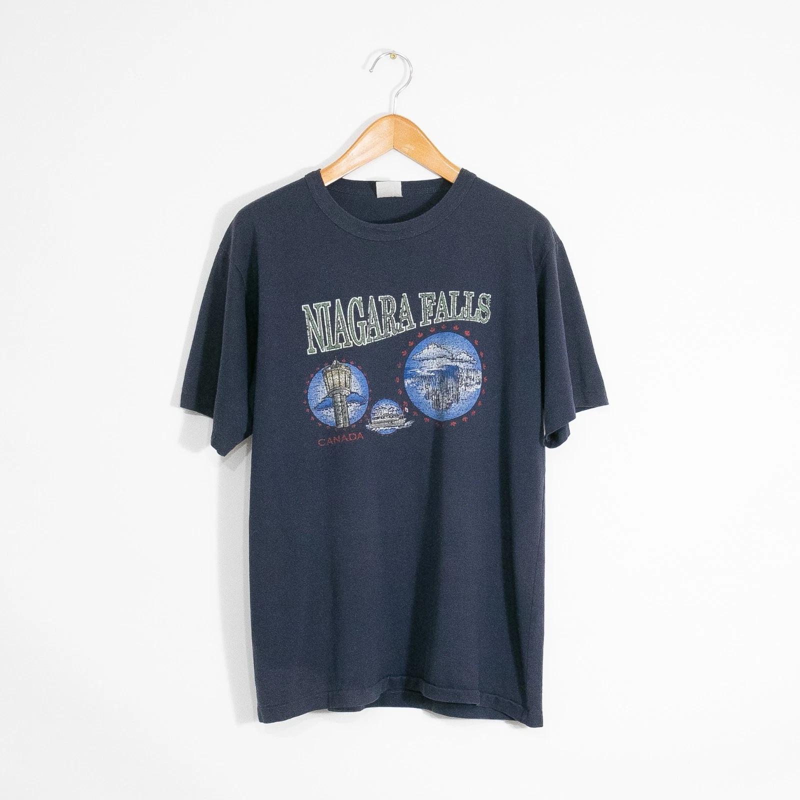 Vintage 90s Niagara Falls Tourism T Shirt Mens XL Single Stitch Distressed Faded M
