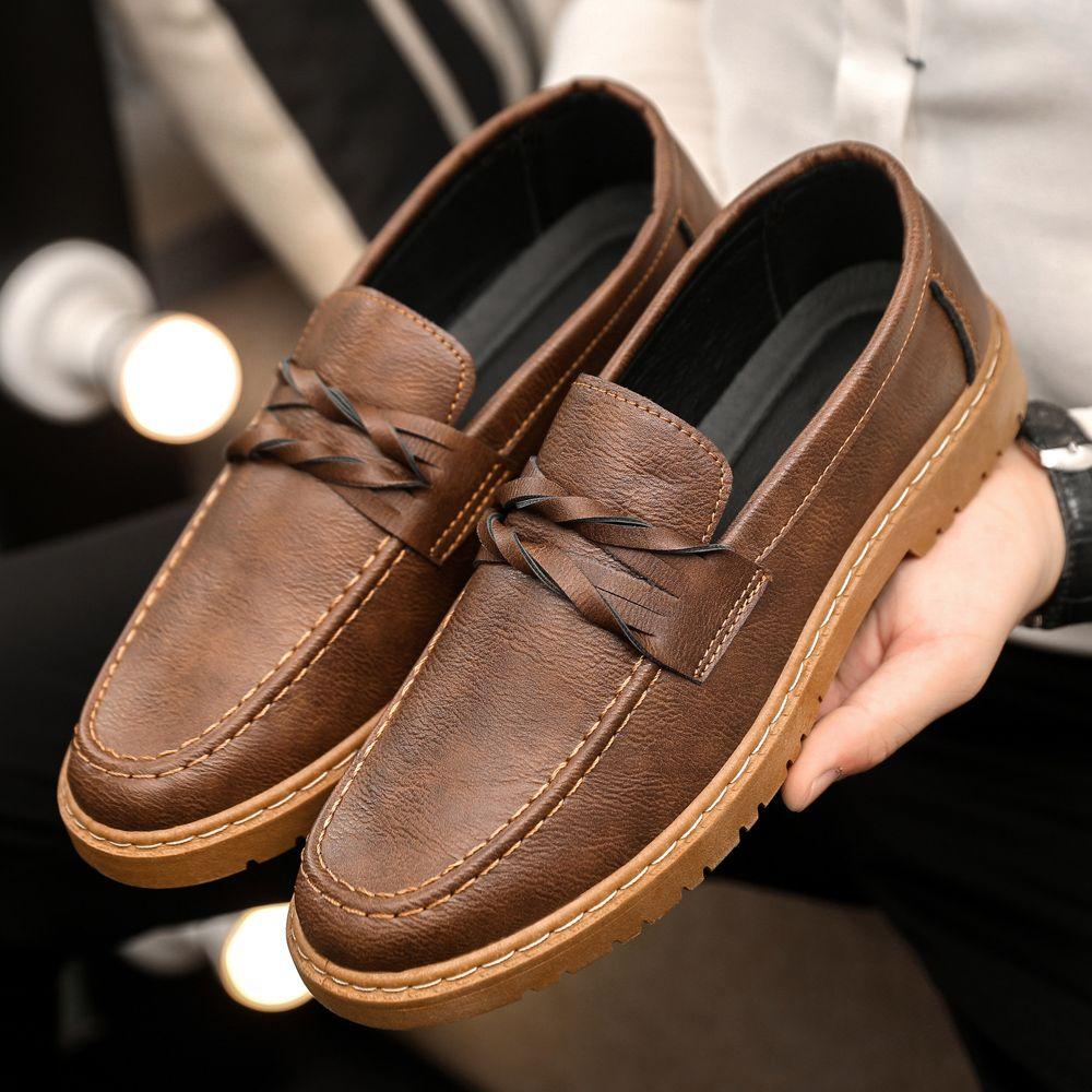 Mode Arbeit Mokassin Herren Freizeitschuh Leichtgewicht Im Angebot Designer Pu Sozial Slipper Klassisch Original In Aktion Herren Lederschuhe