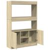 Highboard Sonoma Oak 92x33x140 Cm Engineered Wood