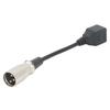 XLR 3pin to RJ45 Female Adapter Cable Rubber Cover XLR Male to RJ45 Network Connector Extension Cable 5.9in
