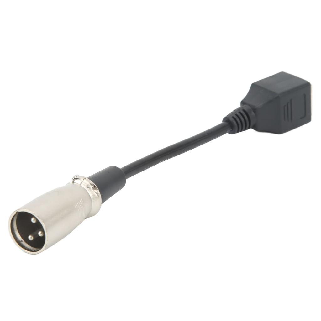 XLR 3pin to RJ45 Female Adapter Cable Rubber Cover XLR Male to RJ45 Network Connector Extension Cable 5.9in