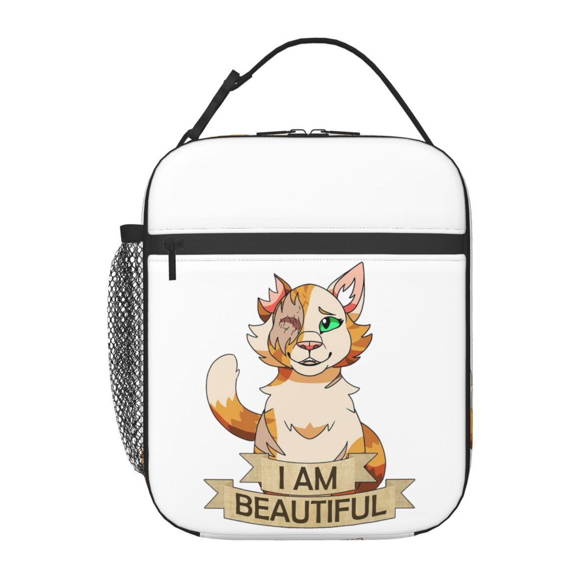 Warrior Cats Geïsoleerde Lunchtas voor Dames Kinderen Lekkend Bewaarbakjes Thermische Lunchbox Tote One Size
