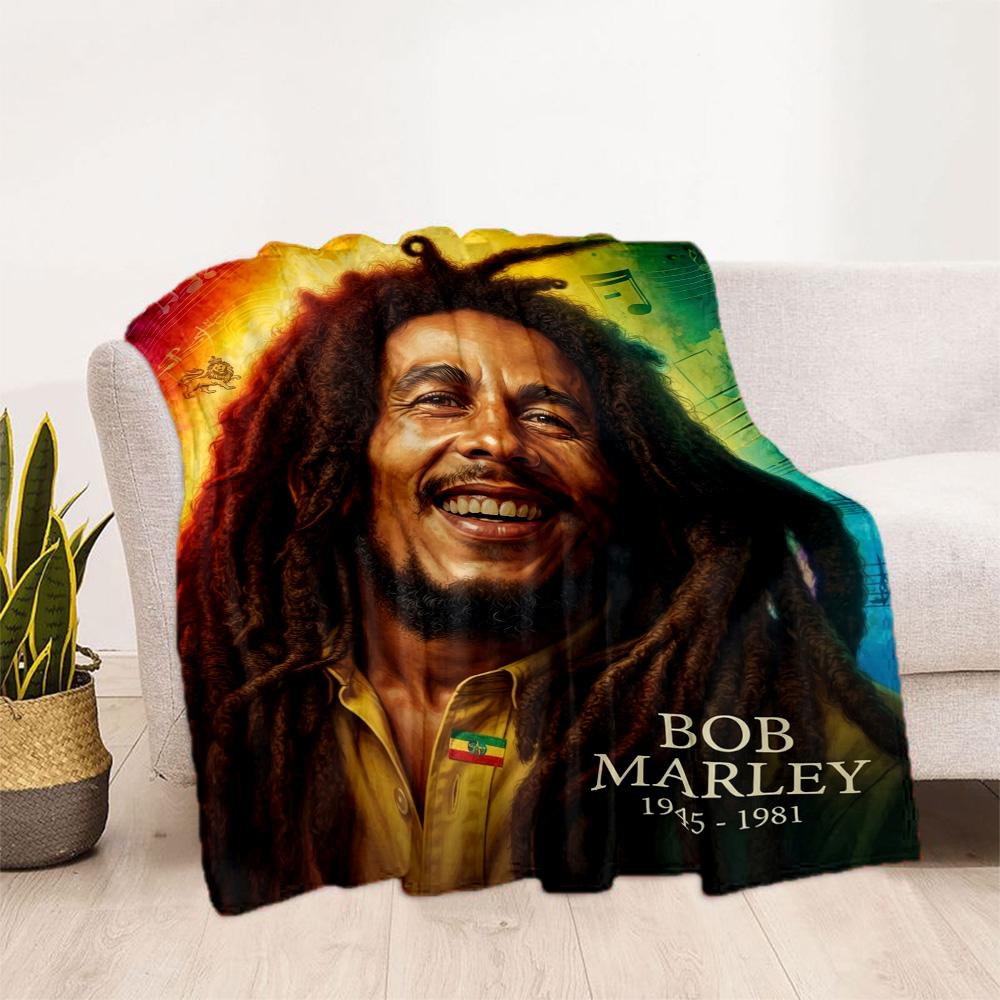 Bob Marley One Love Legend Blanket Soft Warm Cozy Perfect For Office Seaside Livingroom For All Occasions Stylish Decor Gifts For Family Or Friends