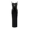 New Order Diamond Suspender Bandage Dress Sexy Slim Sleeveless Dress Fashion Halter Party Dress