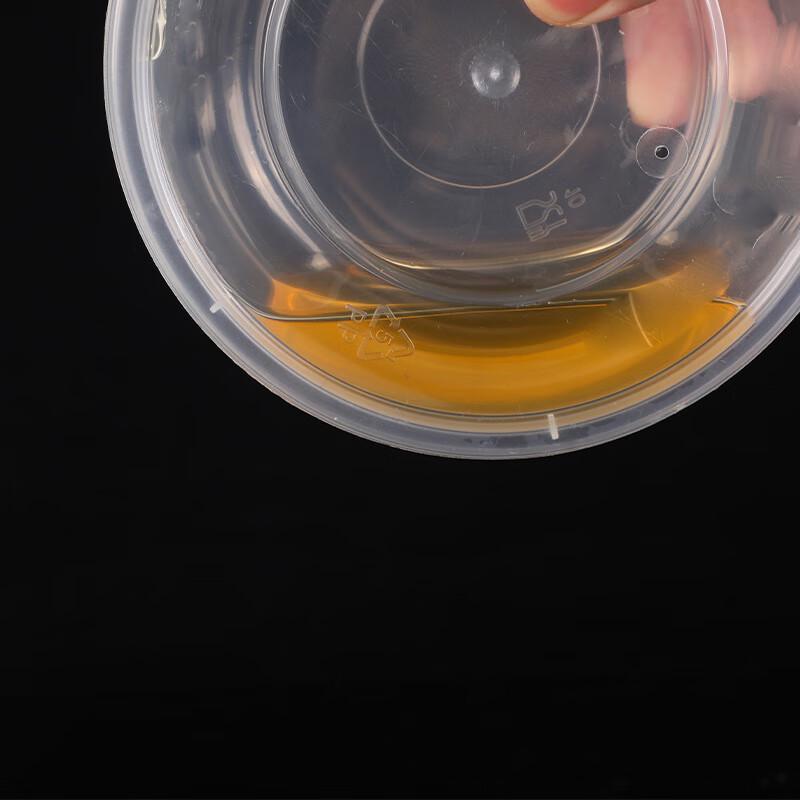 HUIHUADU Disposable Round Takeaway Food Containers