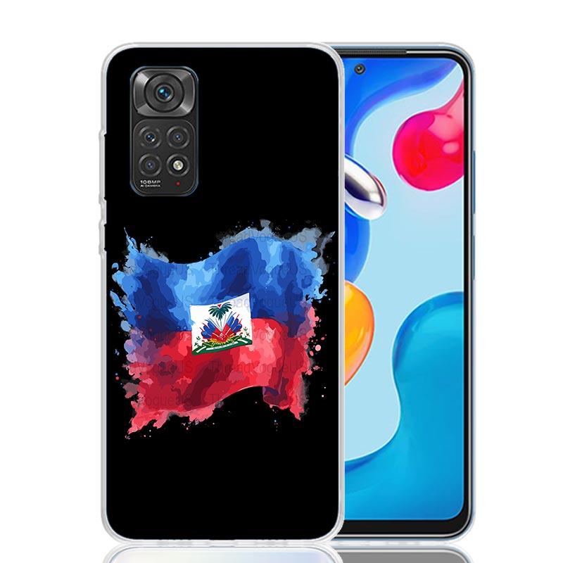 Haiti Haitian Flag Phone Case For Xiaomi Redmi Note 15 14 13 12S 12 Pro Plus 11S 11E 11 11T 10S 10 Art Soft Pattern Cover Redmi