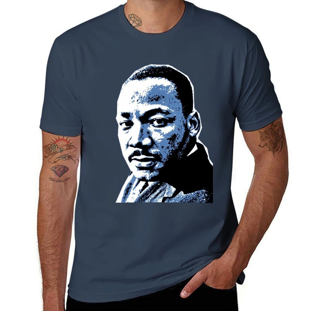 MLK TShirt Basic Breathable Solid Color TShirt