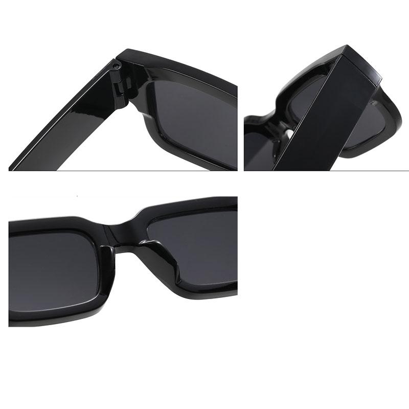 Popular Sunglasses with Rice Nails European and American Popular Square Sunglasses for Women