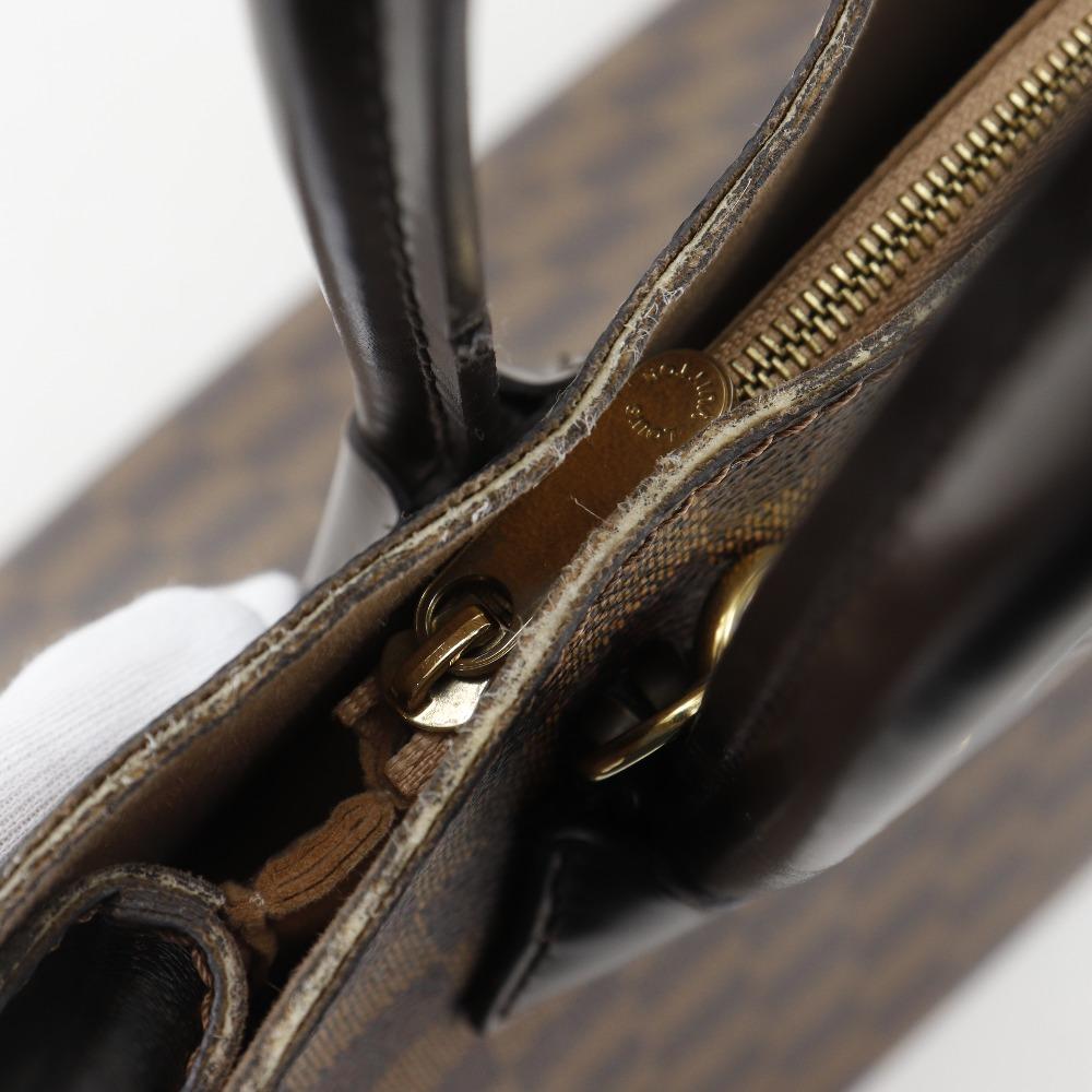 Louis Vuitton Kensington Handtasche N41435 2WEGE Schulter Braun Damier Canvas Damen Gebraucht