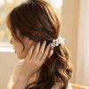 Beaded Faux Pearl Hair Ties Hand-Woven Hair Accessories Decorative Elastic Hair Rope  Party