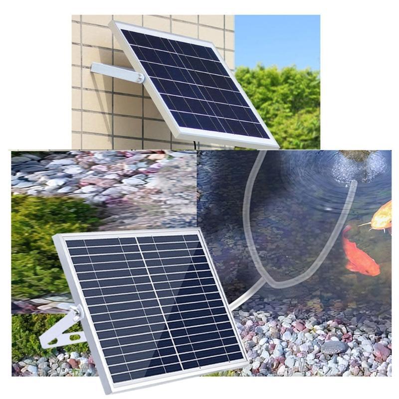 Outdoor Solar Aerator Air Pumps Energy Efficient Oxygenation Equipment For Garden Fish Pools with Easy Adjustable Design
