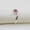 Mystic Topaz Ring: Handmade 925 Sterling Silver Oval Gemstone Dainty Ring