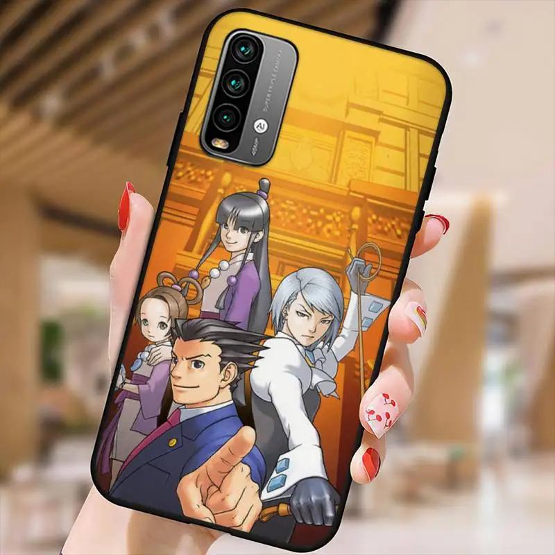 Ace Attorney Game Phone Case For Xiaomi9 10 11PRO LITE Redmi NOTE7 8 9 10A PRO K40 Poco3 Shell