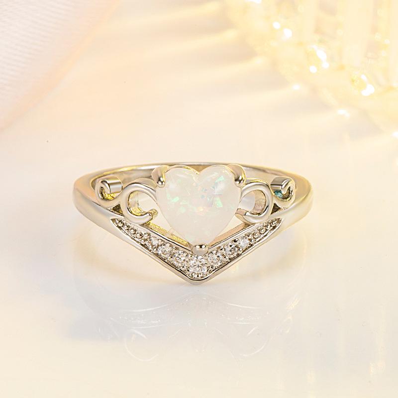 Lindon Classic Copper Alloy Zircon Ring Ladies Jewelry Wedding Promise Party Gift