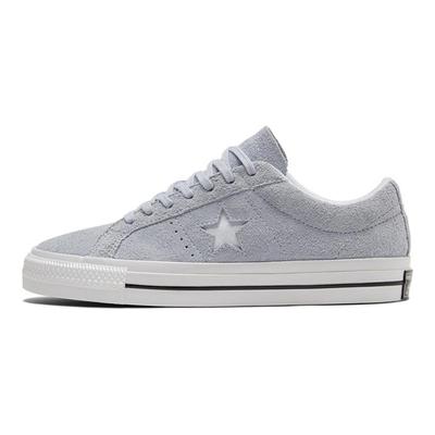 One Star Trendy Versatile Slip-resistant Shock-absorbing Low-top Skate Shoes Unisex Light Gray Blue