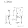 KVK Kitchen Faucet Ultra Fine KM5021TBECHS (Pull-out Shower, Bubble, Water-Repellent)
