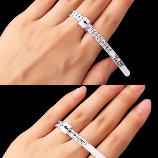 Men Women Ring Sizer Official UK/US Finger Measure Gauge Jewelry Accessories