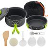 2022  Hot Product Outdoor 1-2 Person Portable Camping and Hiking Backpacking Cookware Set Outdoor Survival Emergency Kit