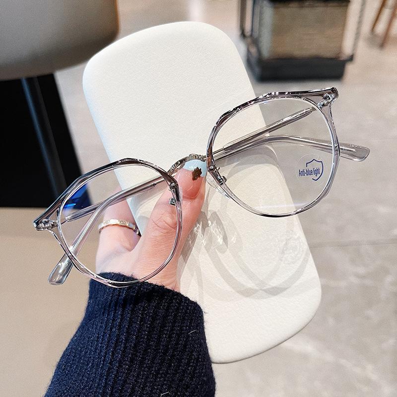 TR90 Women Glasses Frame Polygon Anti Blue Light Korean Stylish Eyeglass Frame for Women Lightweight Durable