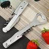 Travel Accessories for Camping 3-in-1 Wine And Beer Corkscrew Bottle Opener Compact Manual Personalized Gifts Men Opener Tool Multifunctional