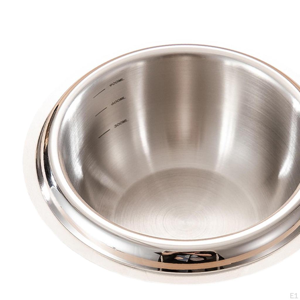 1L Stainless Steel Mixing Bowl for Cooking And Serving
