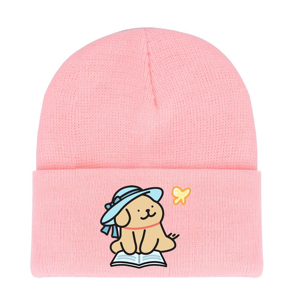 Winter Maltese Knit Hat With Printed Design For Men Women Casual Weather Cold
