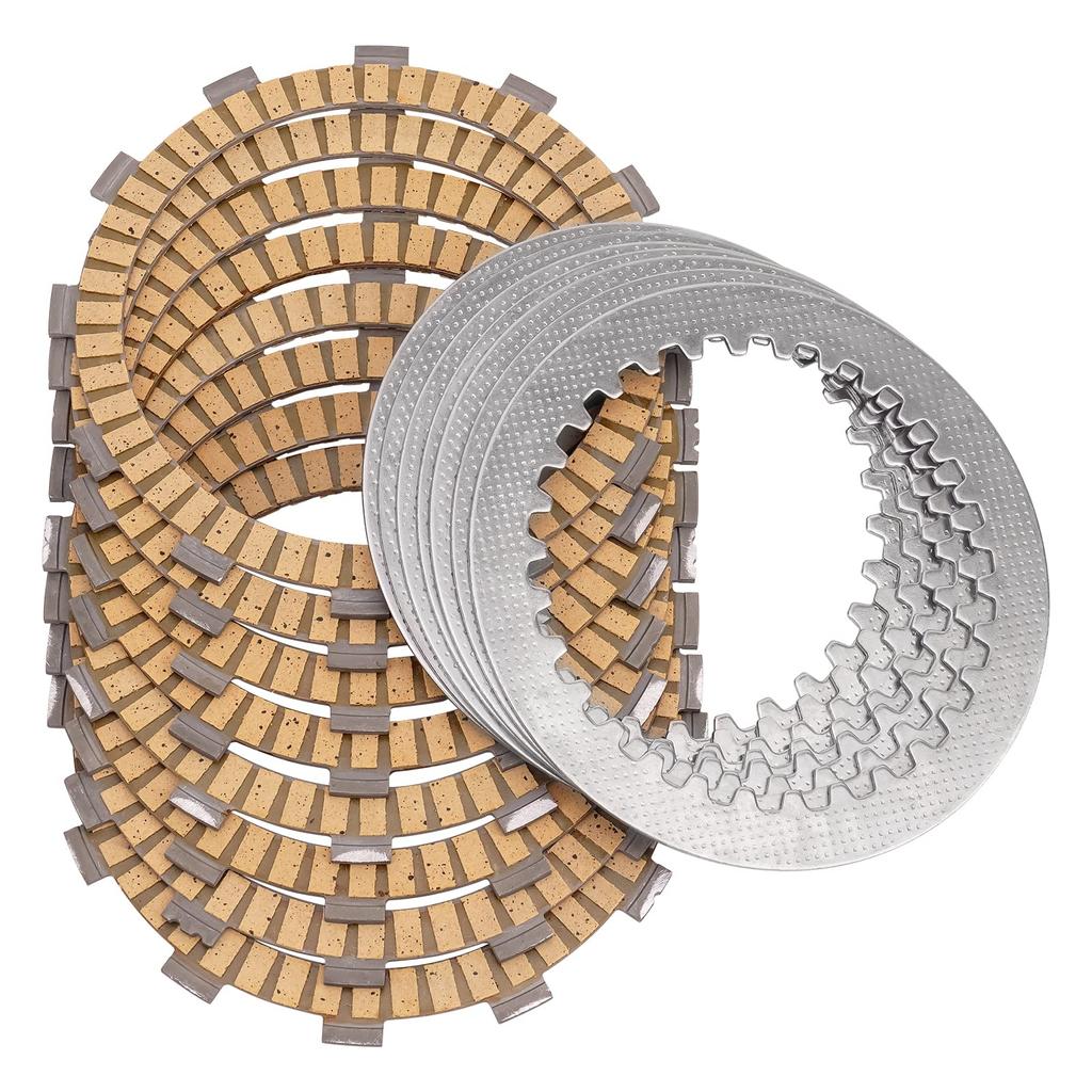 AHL 15pcs Motorcycle Clutch Plate Clutch Friction Plate Kit 22U-16321-00-00 Application: Yamaha XV1000 Virago