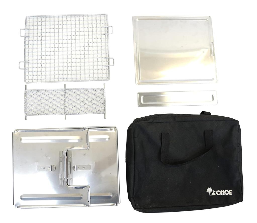 Onoue Manufacturing Folding BBQ Stove II Campfire (ONOE) F-2527-II [Washable, Stove, Grill, BBQ, Shichirin]