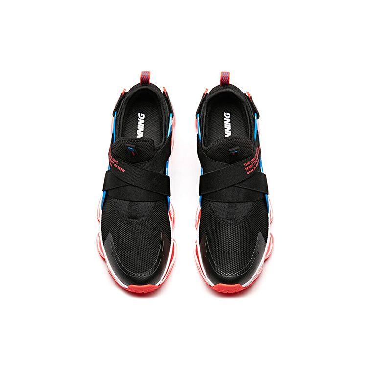 Anta Nasa X  Roamer Durable Breathable Low-Top Running Shoes Men Sneaker Black Blue 91845508-1