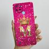 For Realme C21Y C25Y Phone Case Crown Letters Soft Liquid Silicone Protective Back Cover For Realme C21 C15 C 21 C 25 Y Fundas