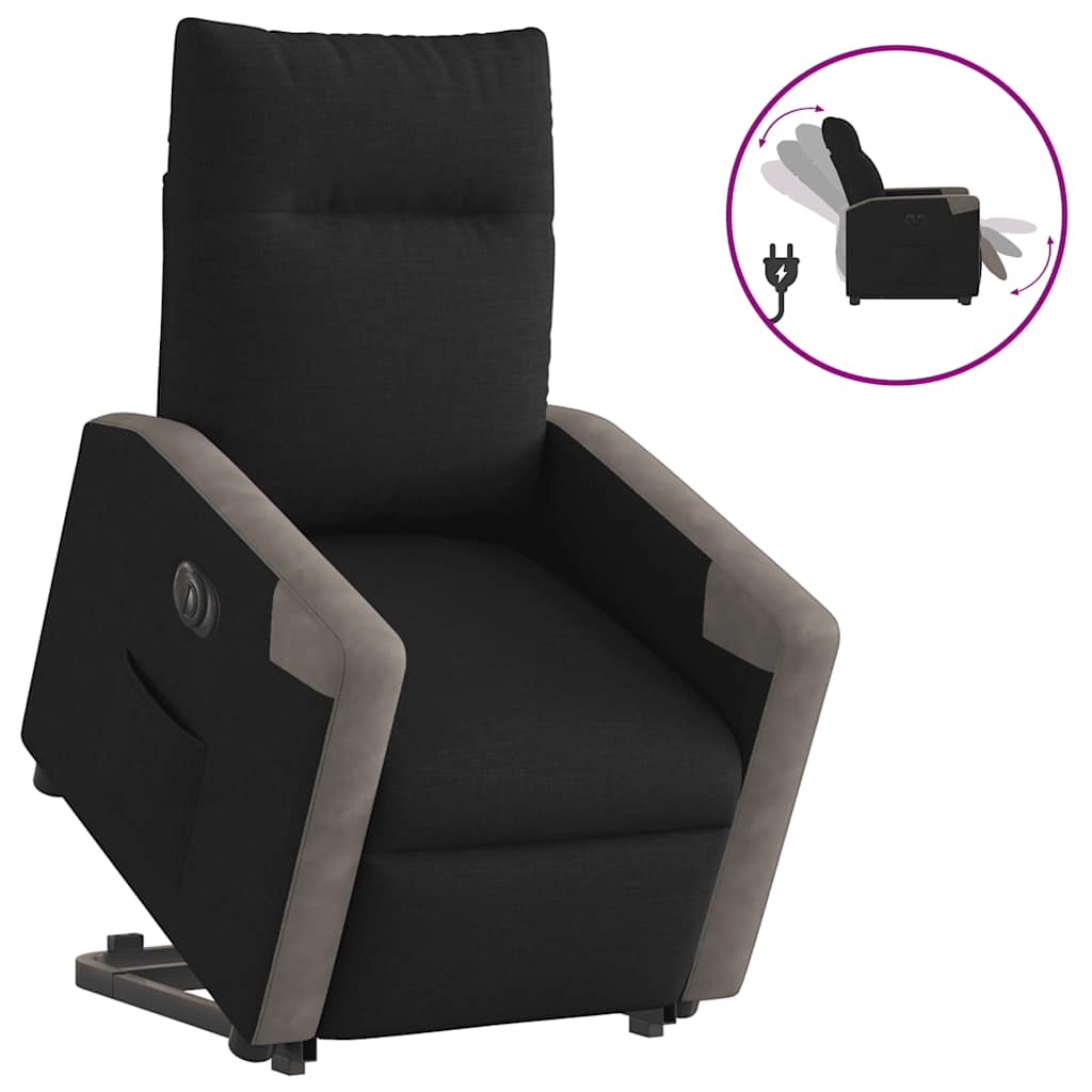 Lift-Up Massage Chair, Electric, Reclining, Black