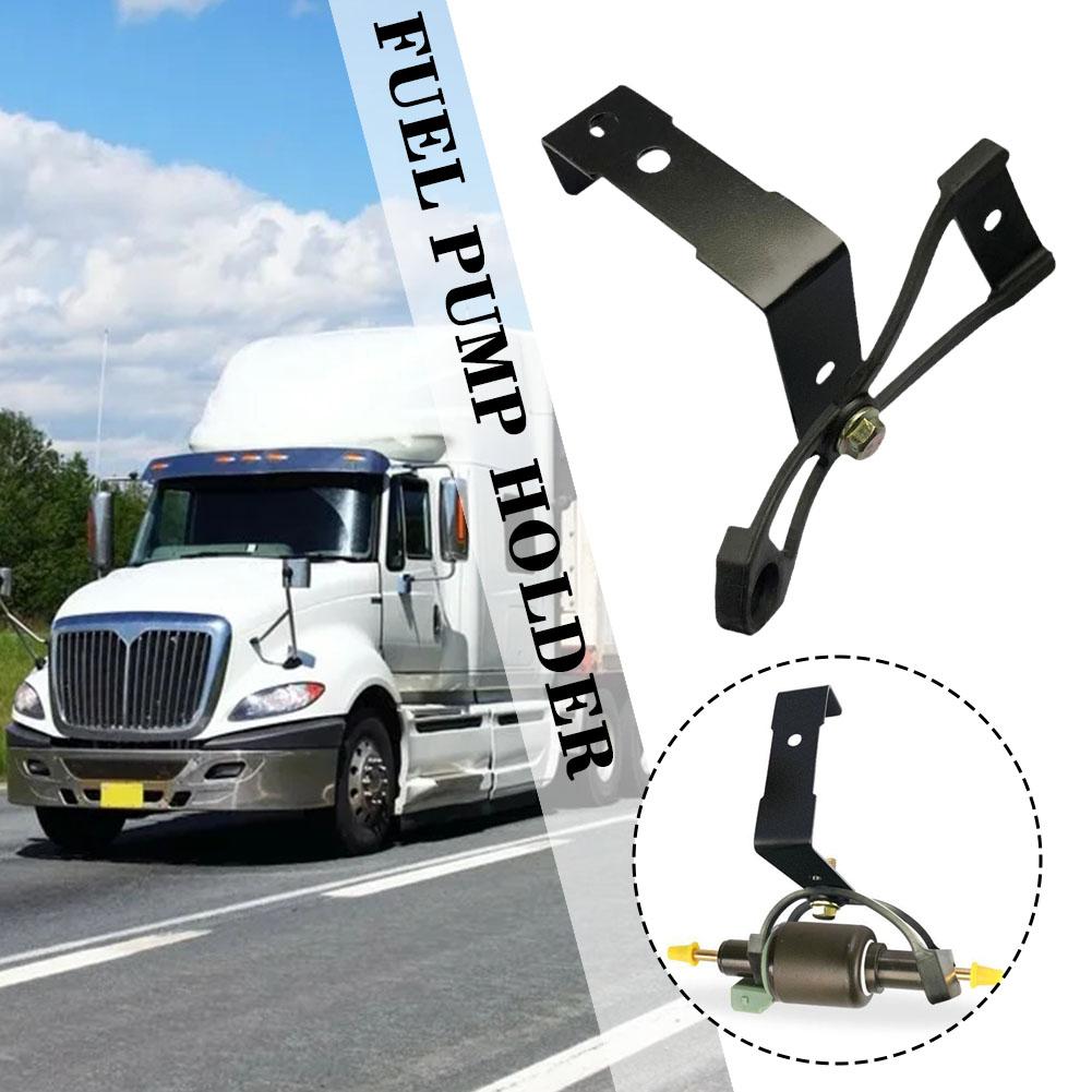 1pc Car Air Parking Heater Fuel Oil Pump Mounting Bracket Clamp Metalnoise Mute Reduction Shock Bracket Absorption Holder P3N4
