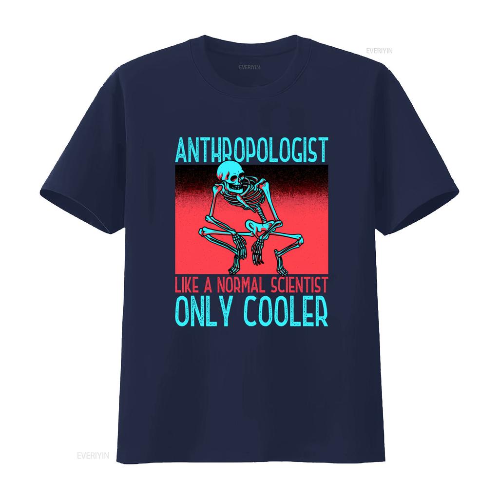Anthropologist Like A Normal Scientist Only Cooler Skeleton T Shirt Vintage Comfortable Top For Everyday Wear Breathable