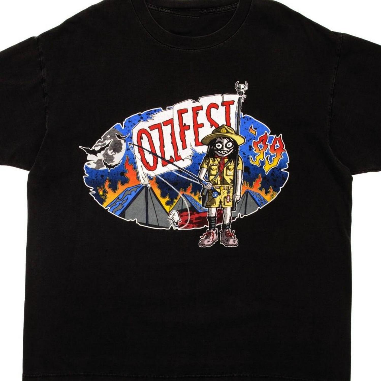 

Ozzfest Concert 1999 T-Shirt Short Sleeve All Size S-5XL Unisex T-Shirt S чёрный