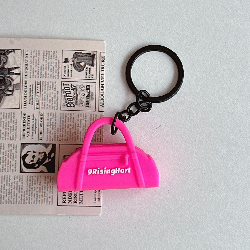 Eco Mini Gummi Pickleball Schläger Schlüsselanhänger - Sportrucksack Anhänger