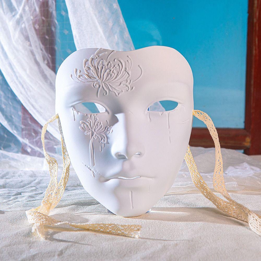 Party Supplies Ancient Style Face Mask Beautiful Anime Cosplay Props Cyberpunk Mask Male  Carnival
