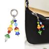 Acrylic Mushroom Keychain Sturdy Beads Dopamine Aesthetic Unisex Fashion Key Holder