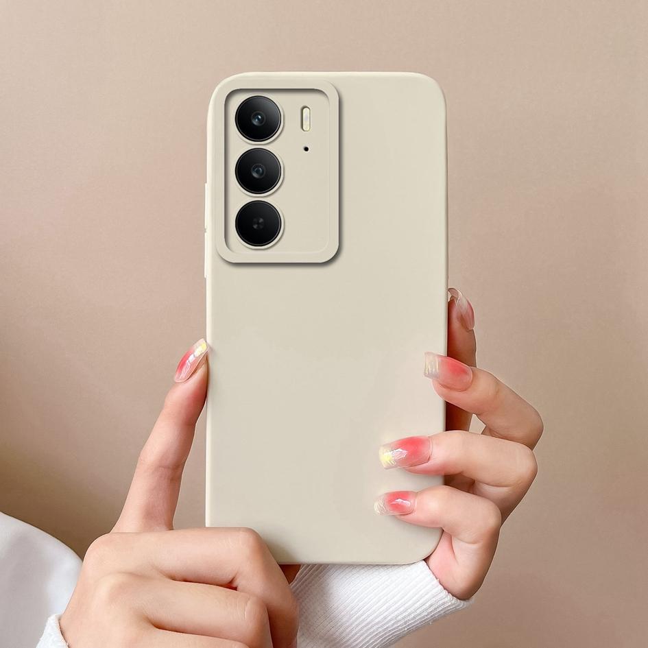 

Для Oppo Realme C75 F27 A3 NFC A40 A40m A60 Reno12F 13 Pro Realme 14 Pro Plus новый чехол простой однотонный мягкий силиконовый противоскользящий чехол для Oppo Cover Realme C75 4G