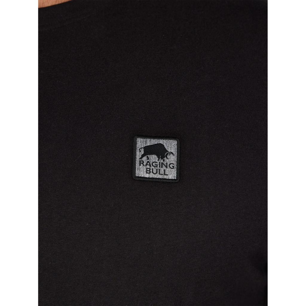 Raging Bull Mens Woven Patch T-Shirt