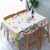 Happy Easter Bunny Colorful Plaid Rectangle Tablecloth for Table Decor Reusable Kitchen Dining Tablecloth Easter Decorations