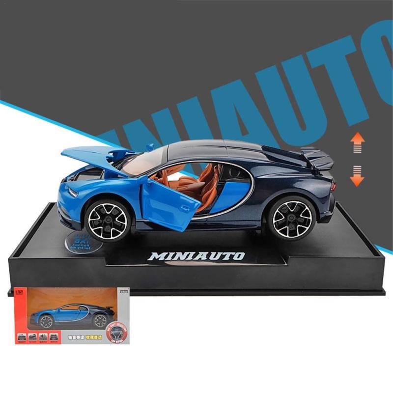 

Коллекции 132 Bugatti Gt Сплав Литой Модель Автомобиля Игрушка Тянуть Звуковой Свет Назад синий