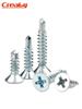Blue-White Zinc Phillips Flat Head Self-Drilling Screws: Countersunk M3.5/M4.2/M4.8 Swallowtail Nails