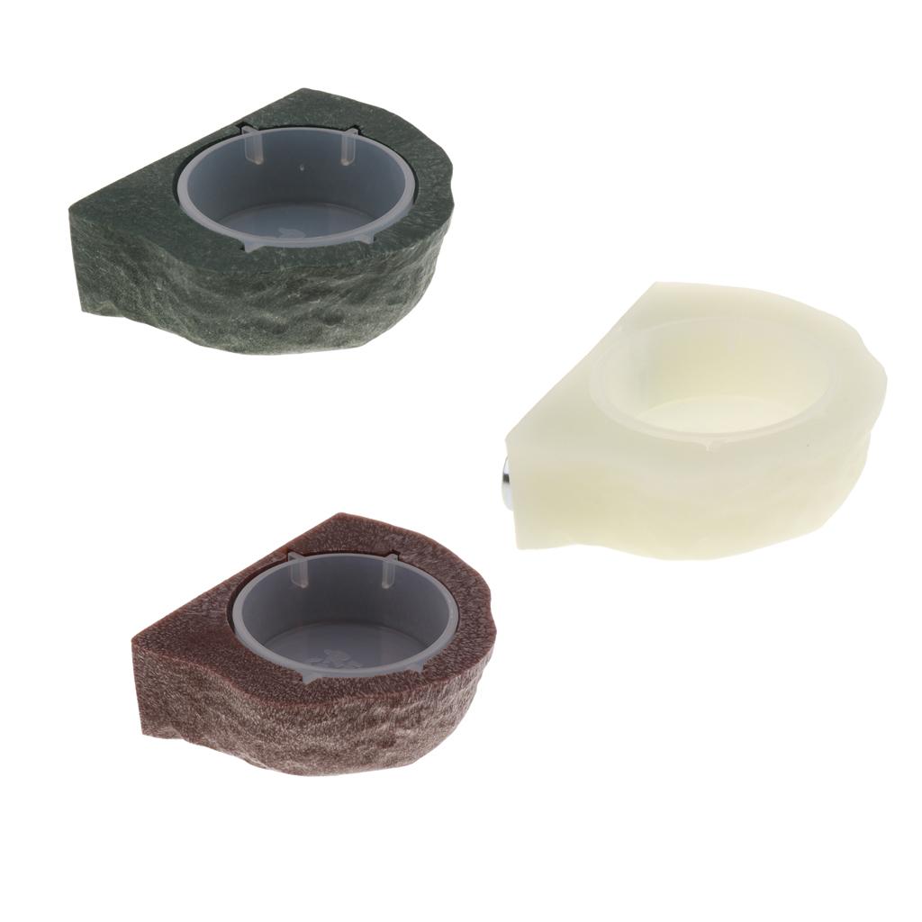 Magnetic Feeding Ledge Plastic Gecko Feeder Ledge Food Dish Bowl Feeder for Crested Gecko Accessories Terrarium