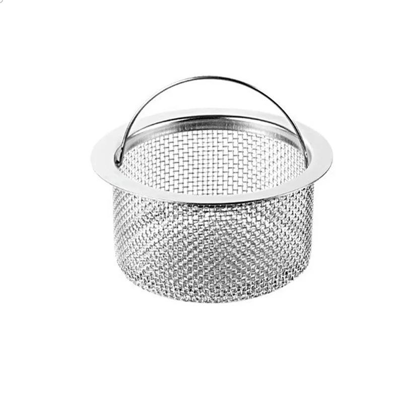 Universal Sink Strainer Odor Proof Cover Waste Drainer Sink Filter Screen Water Sink Plug Stainless Steel Floor Drain Net Cover
