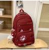 School bag new cute junior high school student school bag high value ins wind light large capacity backpack casual versatile backpack